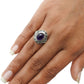 Gift For Woman Statement Tribal Ring 925 Silver Natural Amethyst A35