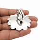 Gift For Her Natural Pearl Statement Antique Look Adjustable Ring 925 Silver B5