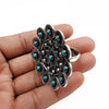 Gift For Woman Cocktail Artisan Adjustable Ring 925 Silver Natural Turquoise A2