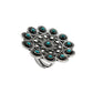 Gift For Woman Cocktail Artisan Adjustable Ring 925 Silver Natural Turquoise A2