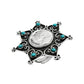 Natural Turquoise Statement Antique Look Adjustable Ring 925 Silver I9