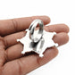 Natural Turquoise Statement Antique Look Adjustable Ring 925 Silver I9