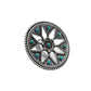 Natural Turquoise Antique Look Artisan Ring 925 Silver Gift Jewelry L47