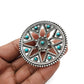 Natural Turquoise Antique Look Artisan Ring 925 Silver Gift Jewelry L47