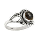 Gift For Woman 925 Silver Natural Smoky Quartz Stone Cocktail Ring O15