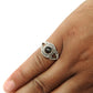 Gift For Woman 925 Silver Natural Smoky Quartz Stone Cocktail Ring O15