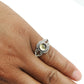 Natural Citrine Gemstone Cocktail Ring 925 Sterling Silver For Girls K5