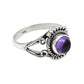 Natural Amethyst Gemstone 925 Sterling Silver Cocktail Ring For Girls E15