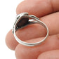Gift For Woman Natural Rose Quartz Cocktail Ring 925 Silver M15
