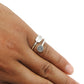 Natural Druzy Gemstone 925 Silver Cocktail Leaf Adjustable Ring For Women D10