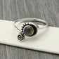 Gift For Her Open Ring Natural Labradorite Gemstone 925 Sterling Silver