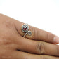 Gift For Mom Natural Garnet Gemstone Handmade Ring 925 Sterling Silver R6