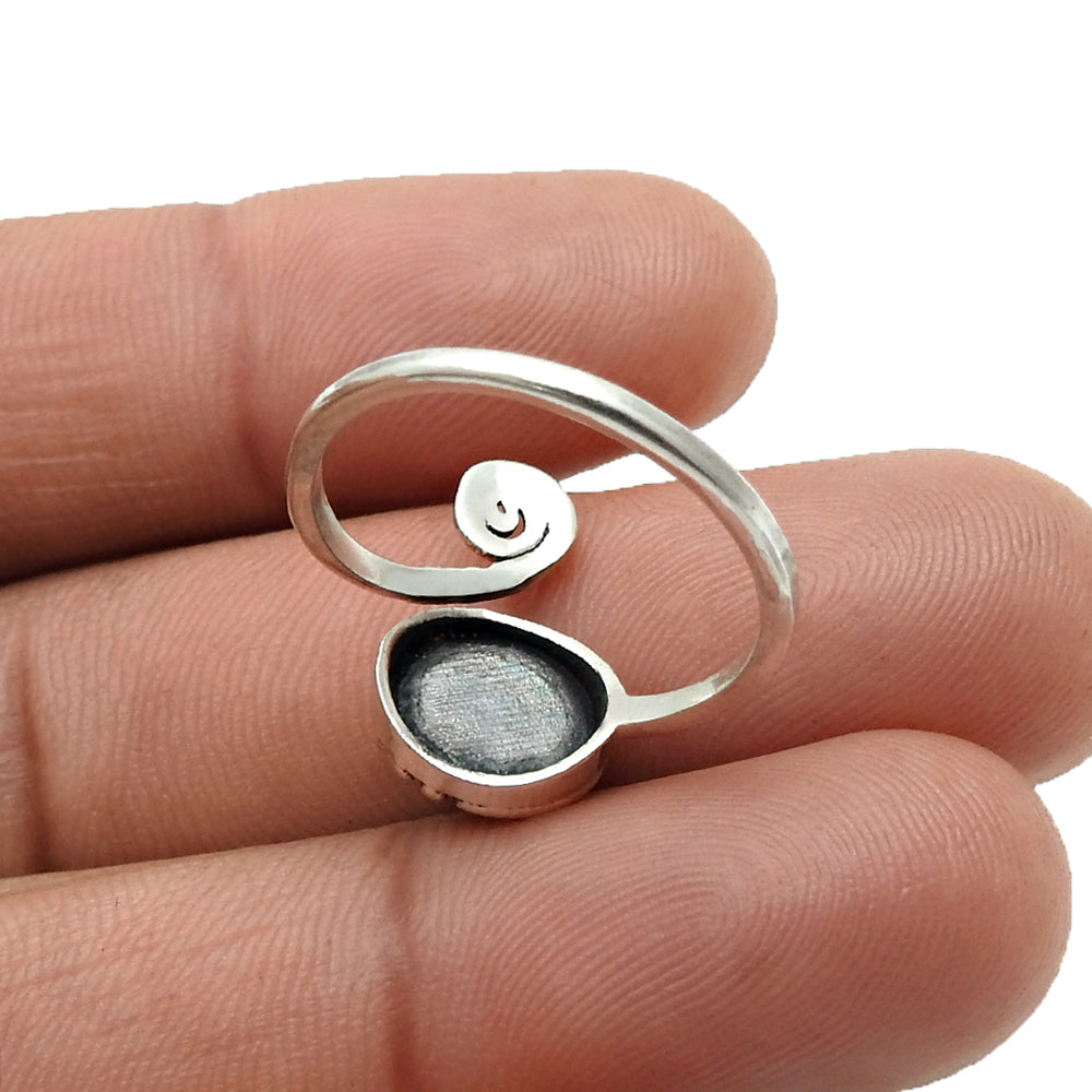 Gift For Mom Natural Garnet Gemstone Handmade Ring 925 Sterling Silver R6