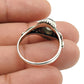 Gift For Woman 925 Silver Natural Rainbow Moonstone Cocktail Ring G12