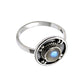 Labradorite Stone Solid Sterling Silver Band Elegant Ring Jewelry