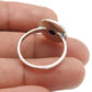 Throat Chakra Natural Larimar Cocktail Handcrafted Ring 925 Sterling Silver