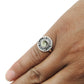 Round Natural Citrine 925 Silver Wedding Boho Band Anniversary Artisan Ring