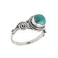 Natural Gemstone Cocktail Turquoise Ring 925 Sterling Silver Jewelry L19