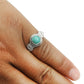 Natural Gemstone Cocktail Turquoise Ring 925 Sterling Silver Jewelry L19