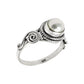Freshwater Pearl Wedding Ring 925 Sterling Silver Handmade Jewelry