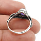 Gift For Woman 925 Silver Natural Amethyst Gemstone Cocktail Ring H14
