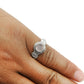 Gift For Woman 925 Silver Natural Rose Quartz Cocktail Ring O19