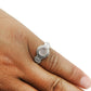 Gift For Woman 925 Silver Natural Rose Quartz Cocktail Ring O19