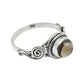 Gift For Woman Cocktail Ring 925 Silver Natural Smoky Quartz Stone V19