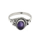 Gift For Woman Natural Amethyst Cocktail Ring 925 Sterling Silver P15