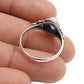 Gift For Woman Natural Amethyst Cocktail Ring 925 Sterling Silver P15