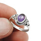 Gift For Woman Natural Amethyst Cocktail Ring 925 Sterling Silver P15