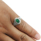 Gift For Woman Natural Green Onyx Gemstone Cocktail Ring 925 Silver U20