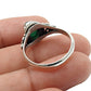 Gift For Woman Natural Green Onyx Gemstone Cocktail Ring 925 Silver U20