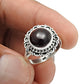 Natural Garnet Gemstone Cocktail Ring 925 Sterling Silver For Women K20