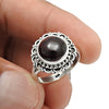 Natural Garnet Gemstone Cocktail Ring 925 Sterling Silver For Women K20