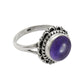 Anniversary Gift For Her Natural Amethyst Cocktail Ring 925 Silver T17