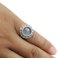 Natural Chalcedony Gemstone 925 Silver Cocktail Ring For Women C18