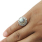 Gift For Woman Cocktail Ring 925 Silver Natural Labradorite Gemstone Z20