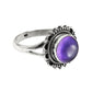 Natural Amethyst Gemstone Cocktail Ring 925 Sterling Silver Jewelry S4