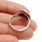 Gift For Her Carnelian 925 Sterling Silver Chunky Hippie Ring Jewelry K56