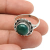 Natural Green Onyx Gemstone Ring Gift For Her 925 Sterling Silver Jewelry