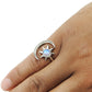 Gift For Her Jewelry Rainbow Moonstone Celestial Ring 925 Sterling Silver