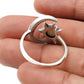 Natural Pearl Cocktail Sun and Moon Adjustable Ring 925 Silver For Girls A21