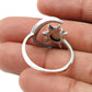 Natural Pearl Cocktail Sun and Moon Adjustable Ring 925 Silver For Girls A21