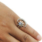 Gift For Woman 925 Silver Natural Labradorite Cocktail Sun Adjustable Ring Z21
