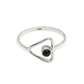 Natural Black Onyx Statement Band Handcrafted Ring 925 Sterling Silver