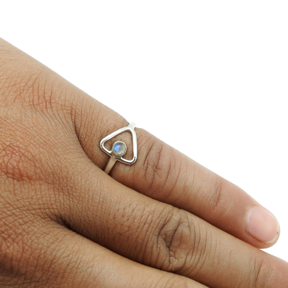 Labradorite Gemstone Solid Sterling Silver New Cocktail Wife Ring Jewelry