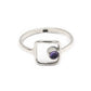 Amethyst Gemstone 925 Solid Silver Handcrafted Promise Band Wedding Ring