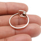 Round Green Onyx Gemstone Bezel Band Mother Statement Ring 925 Solid Silver