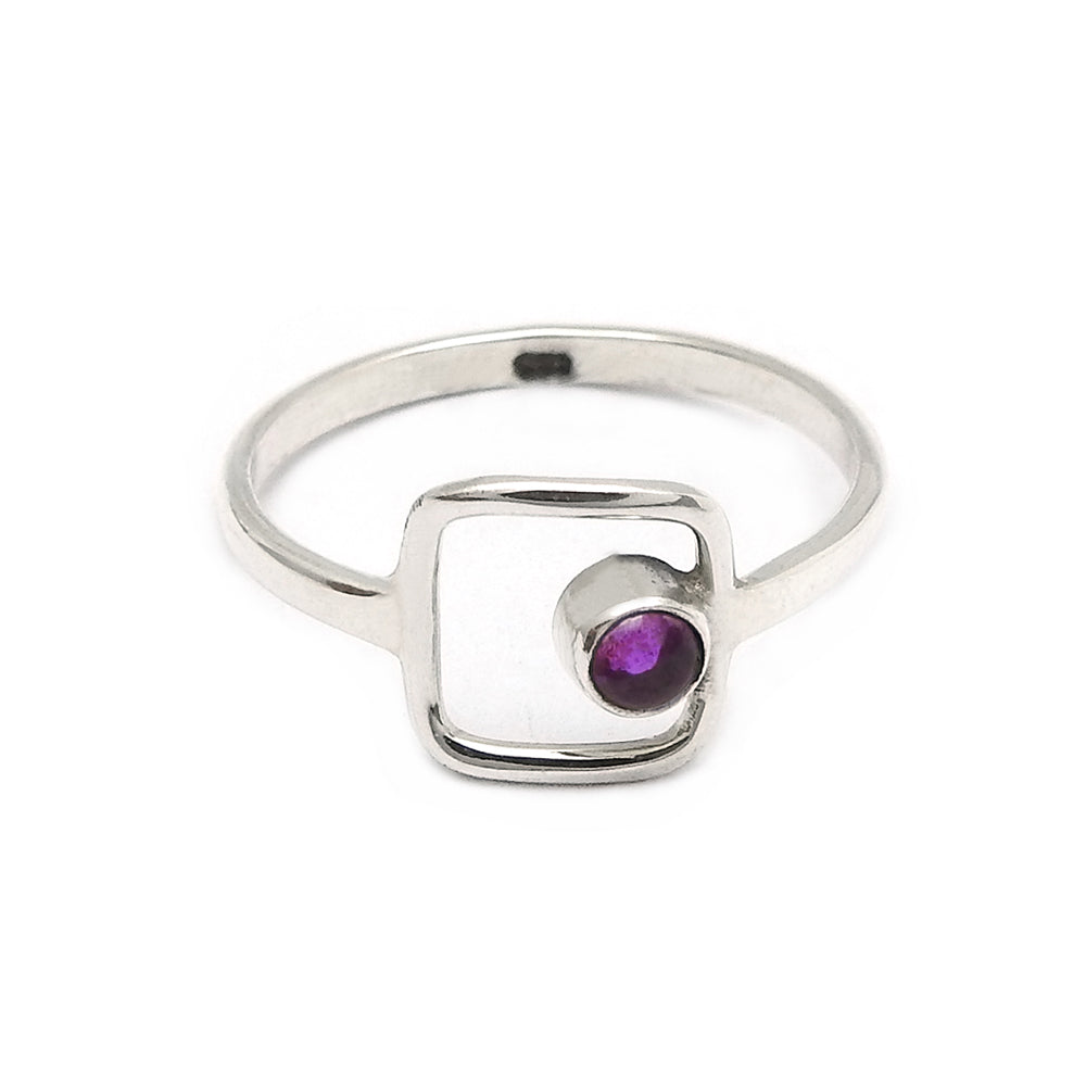 July Birthstone Ruby Gemstone 925 Silver Ring Jewelry